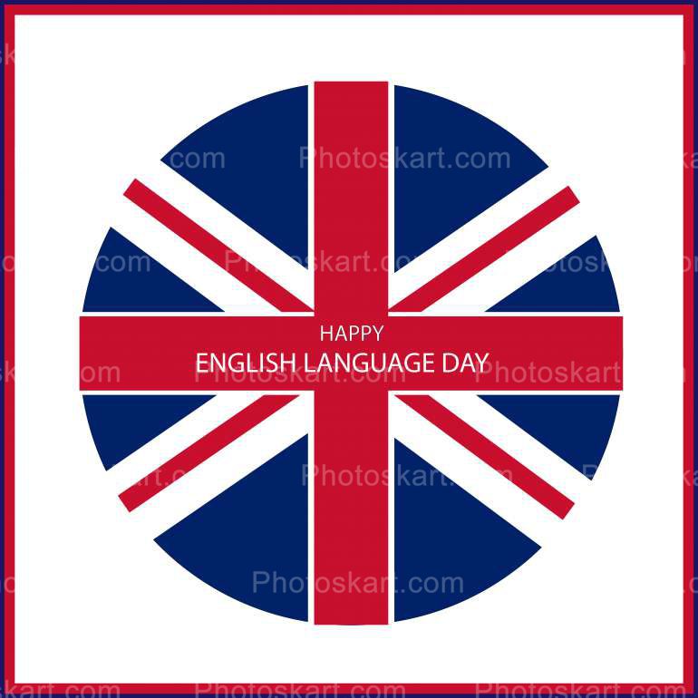 Royalty Free English Language Day Vector