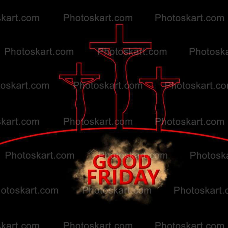 Three Cross Good Friday Vector