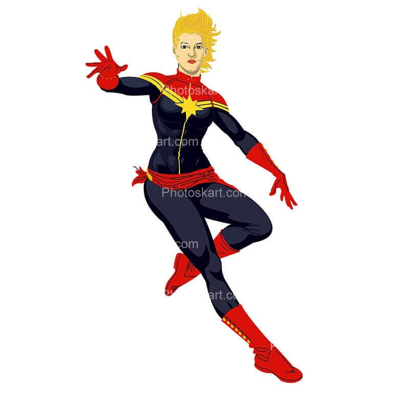 Captain Marvel Free Vector Stock Images