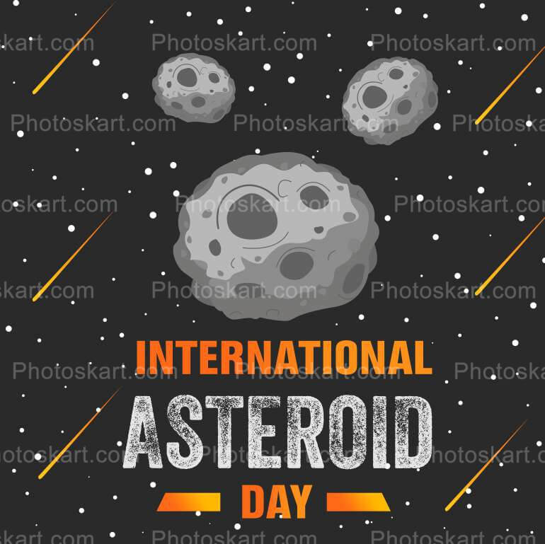 Dangerous Asteroid Day Royalty Vector Image