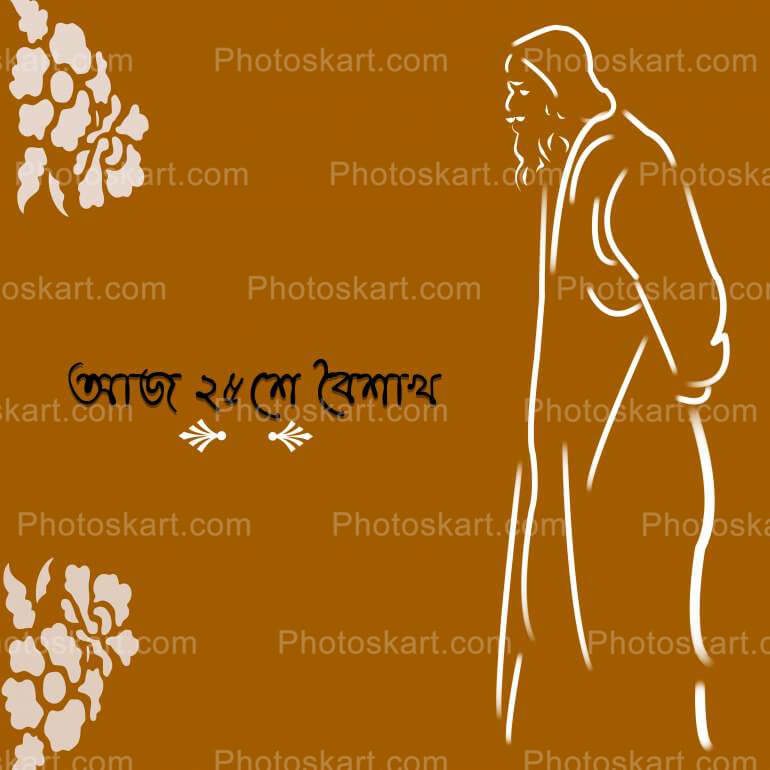 Happy Rabindranath Tagore Jayanti social media post Stock Illustration |  Adobe Stock