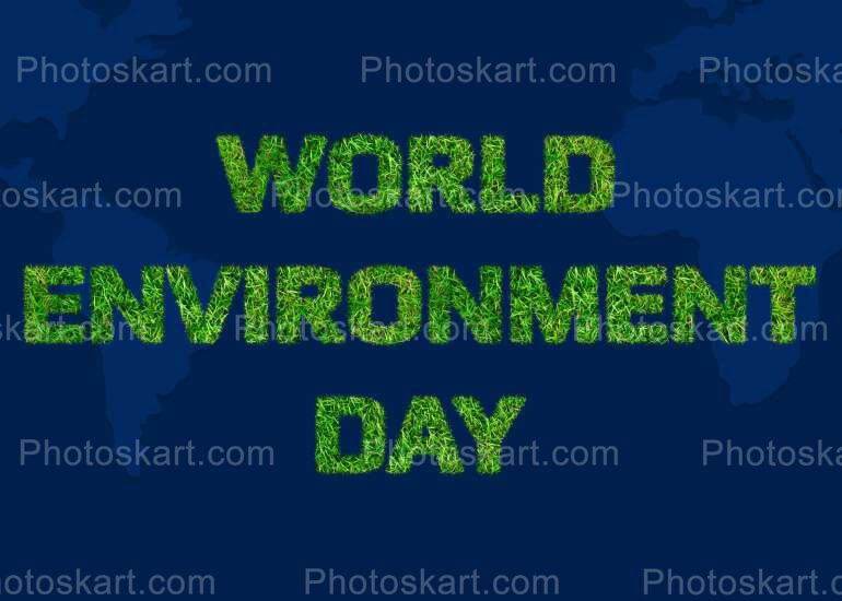 Free World Enviroment Day Text Vectors