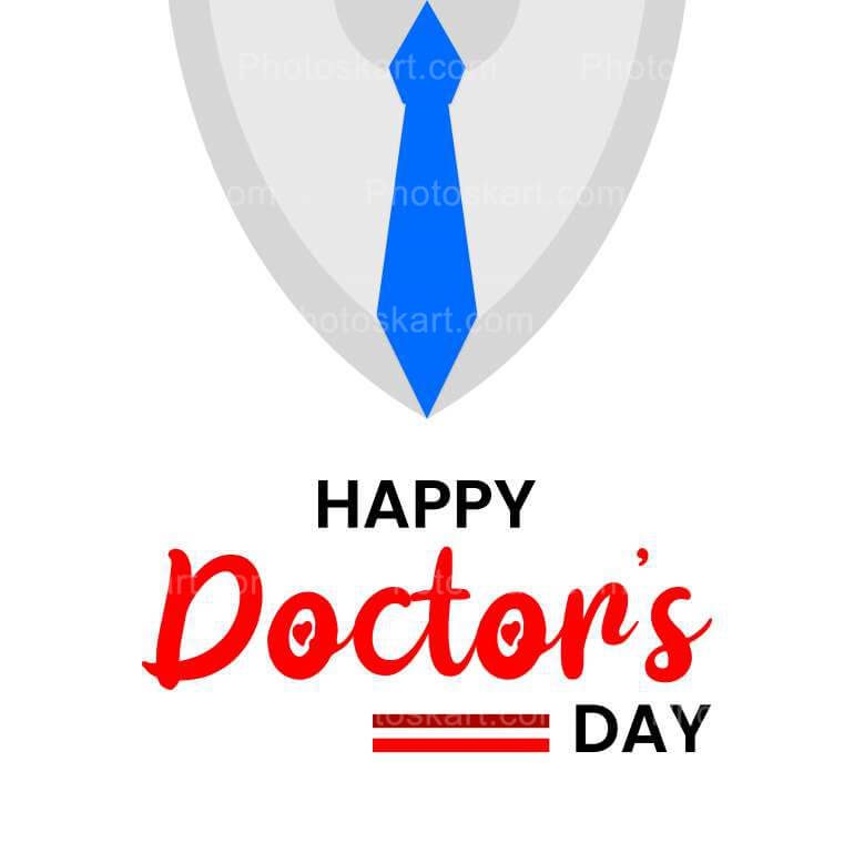 Happy Doctor Day Coat Vector Illustration