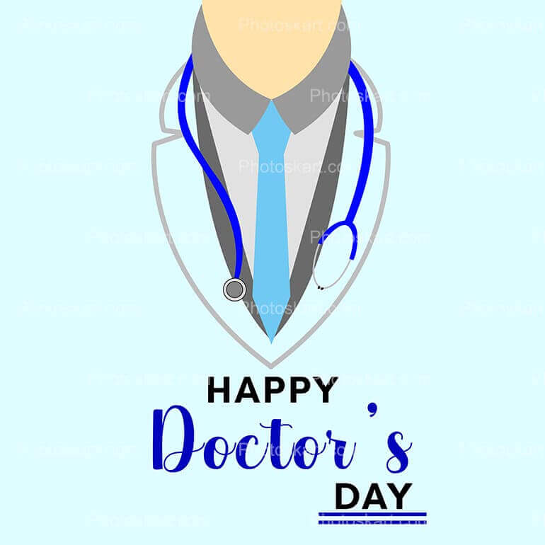 Happy Doctors Day Wishing Vector Stock Images
