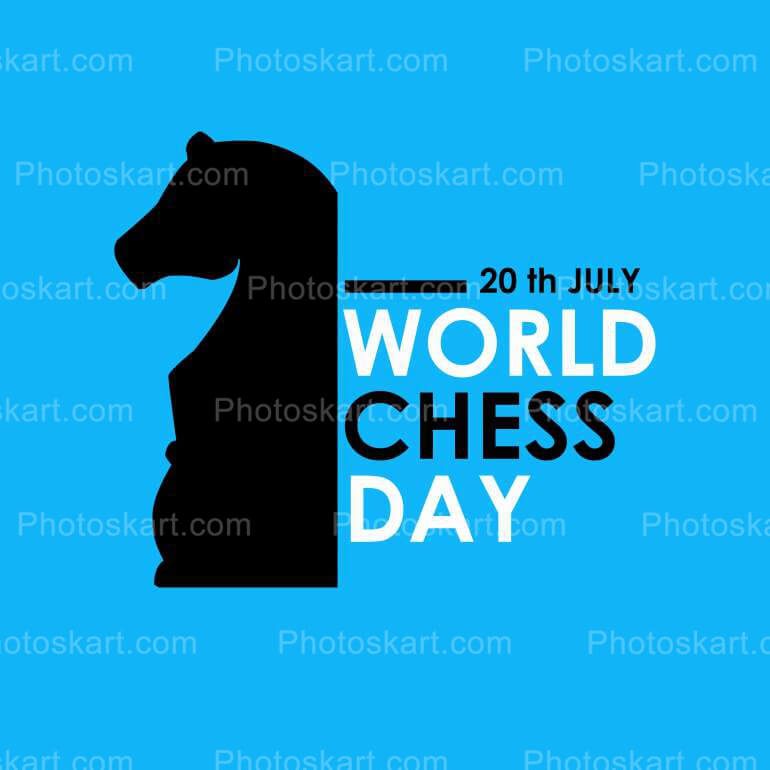 Abstract World Chess Day Vector Image