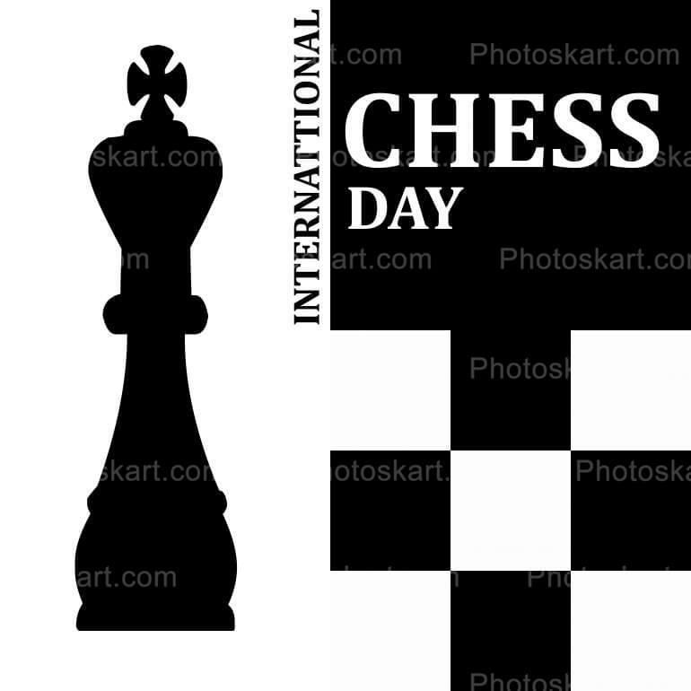 Chess Day Image Free Vector