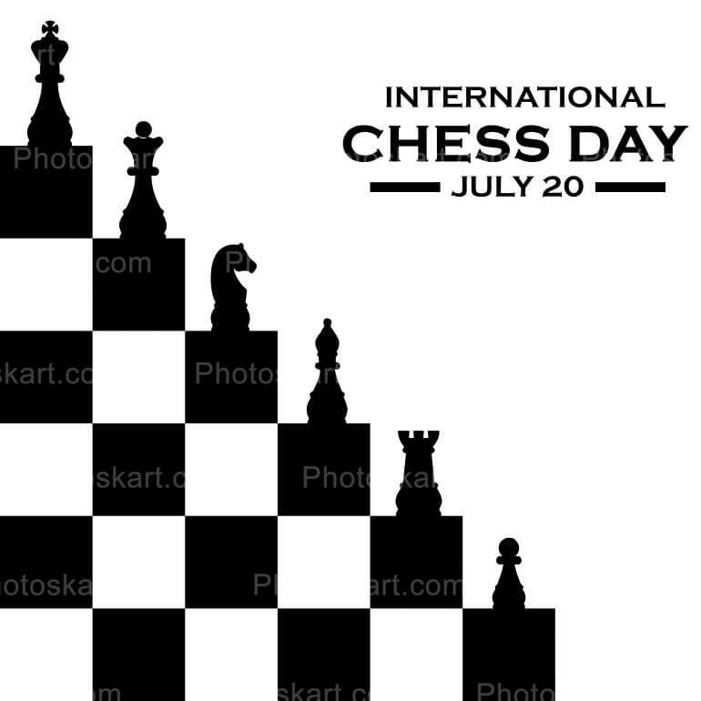 Chess Day International Vector Image