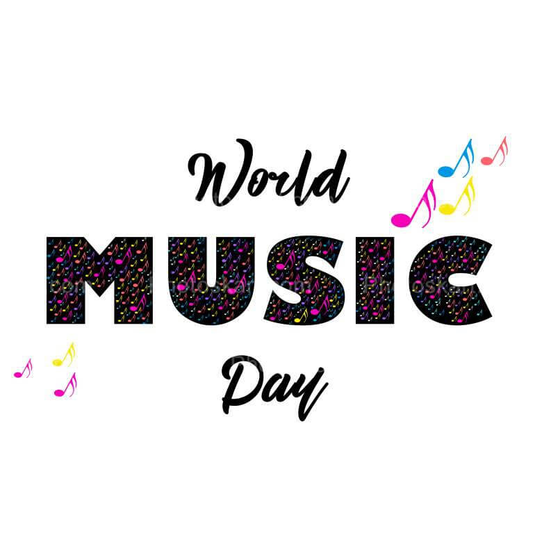 Creative World Music Day Vector