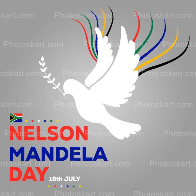 For National Nelson Mandela Day Free Vector