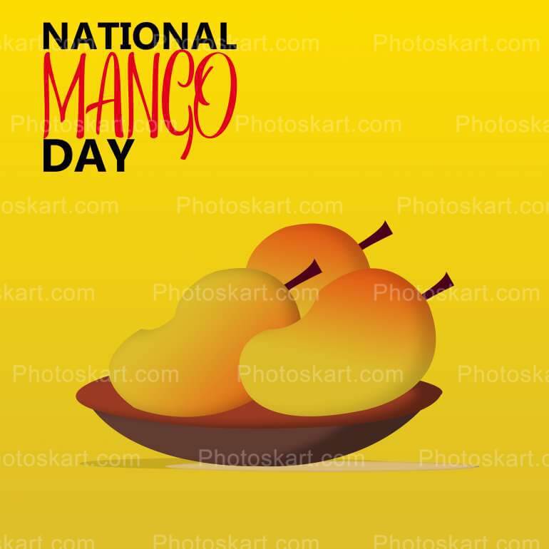 National Mango Day Image Vector