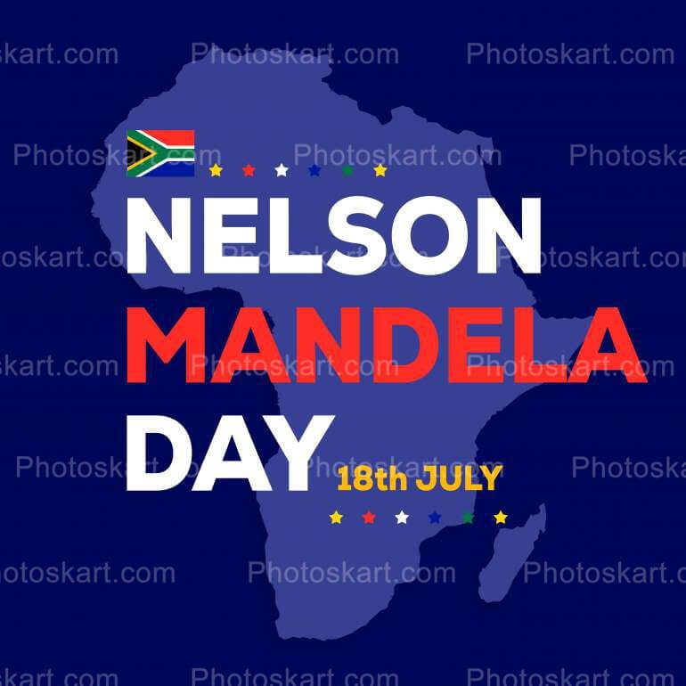 Nelson Mandela Day Vector Stock Image