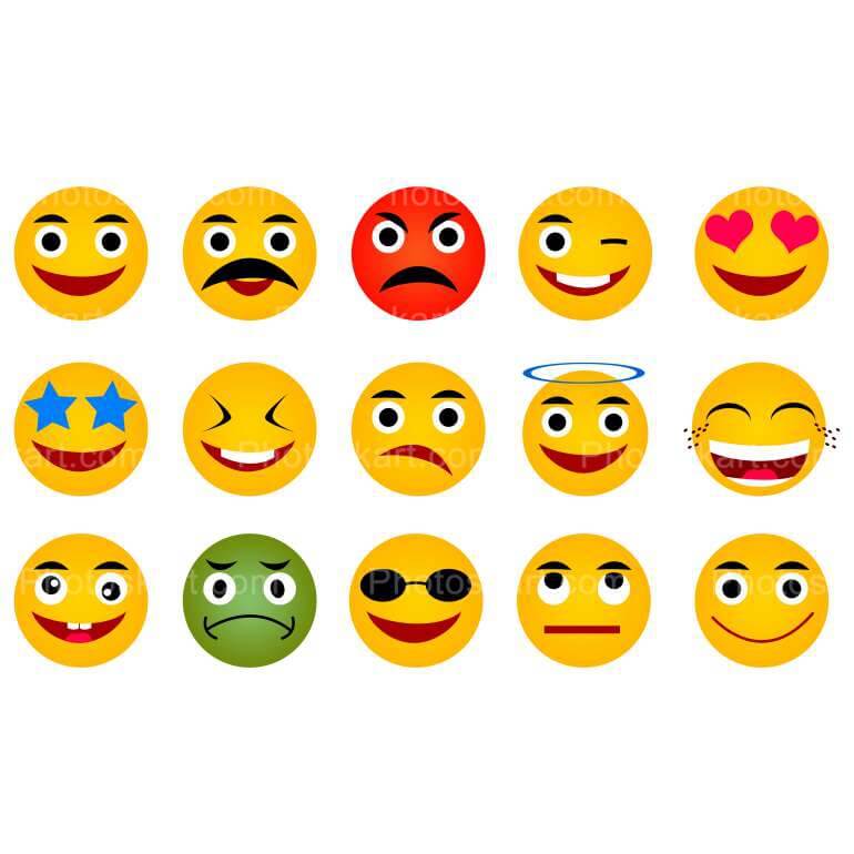 Set Of Emoji Free Stock Images
