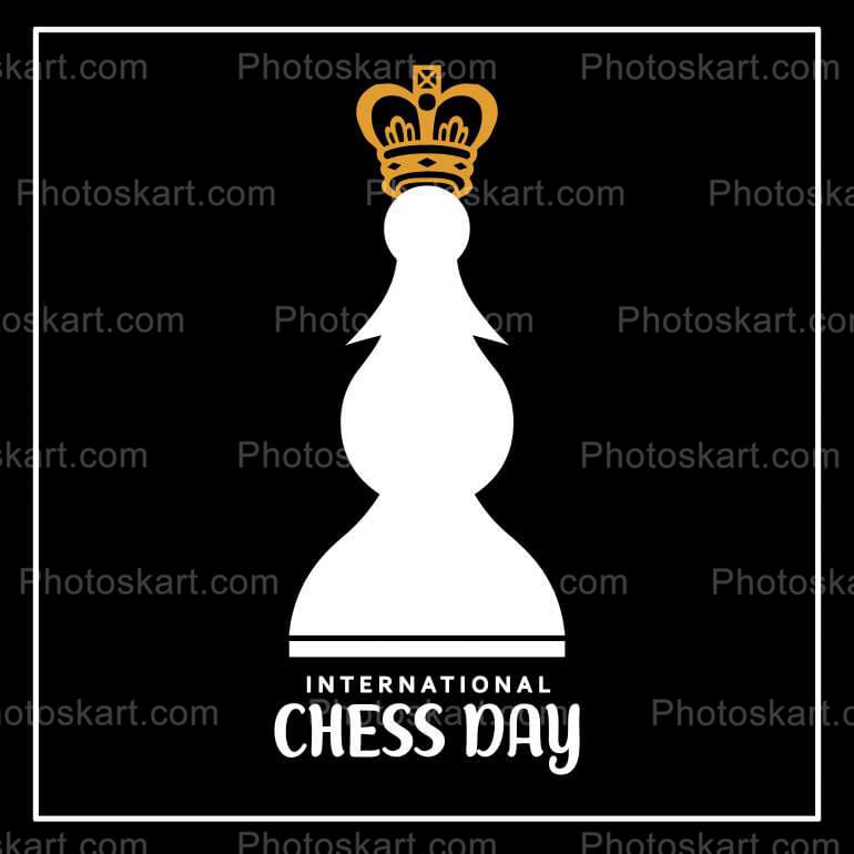 Vector Graphic International Chess Day Image