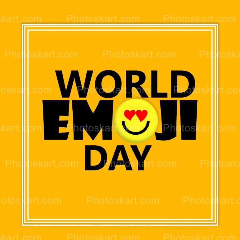 World Emoji Day Background Stock Images