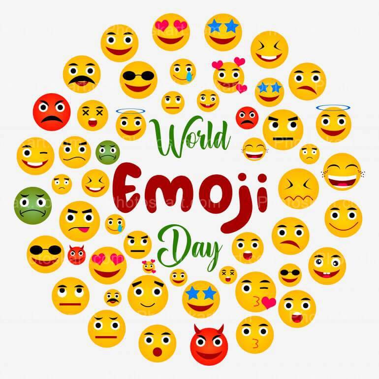 World Emoji Day Creative Art Vector