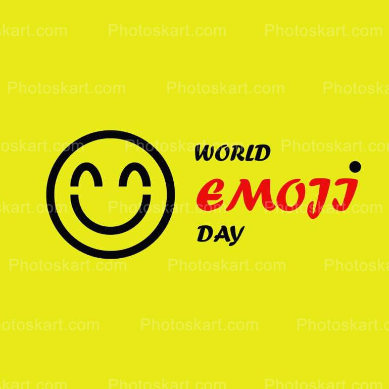 World Emoji Day Greeting Vector Images