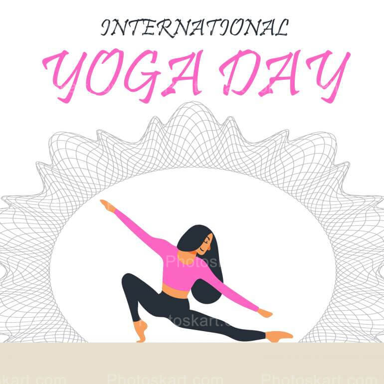 International yoga day. Team, girls, meditation, yoga outside, relax.  Vector illustration. Earth concept. Stock Vector | Adobe Stock