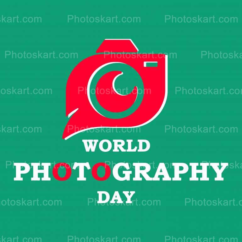 World Photography Day Vector With Camera