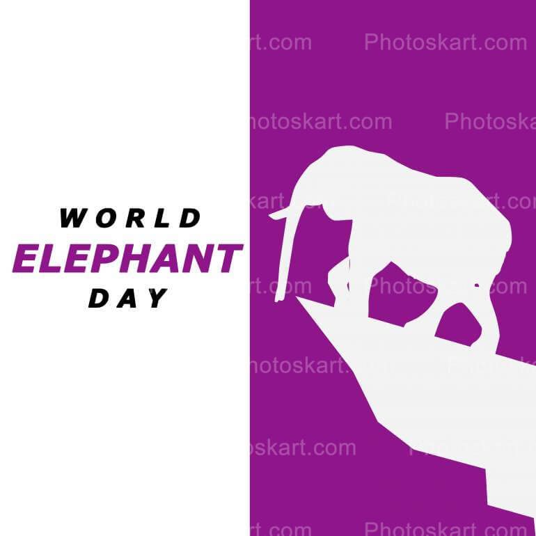 Concept Vector Elephant Day Stock Image