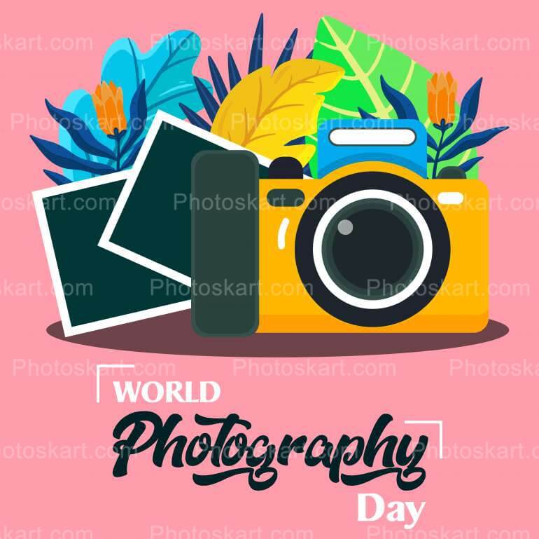 Creative World Photography Day Vector