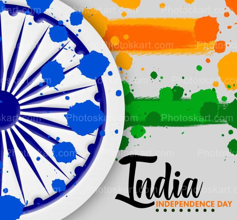 Indian Flag 15 August Vector
