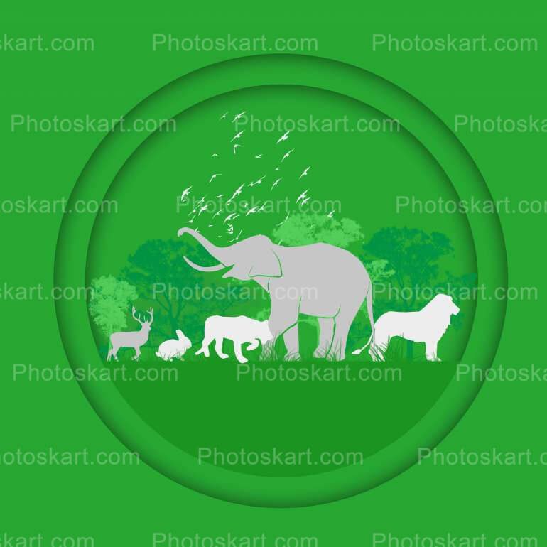 Wildlife - Desktop Nexus Wallpapers | Wildlife paintings, Deer painting, Forest  drawing