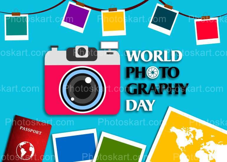 World Photography Day Stock Image Clipart