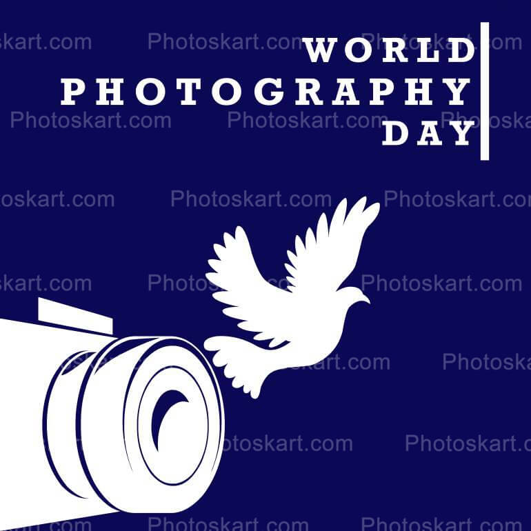 World Photography Day Vector Clipart