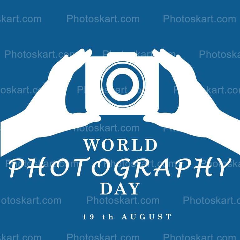 World Photography Day Vector Illustration