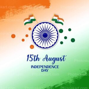 15 august indian independence vector