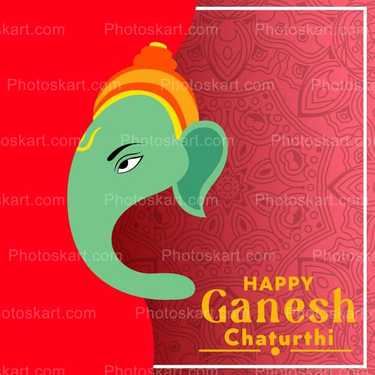 Beautiful Ganesh Chaturthi Vector Design