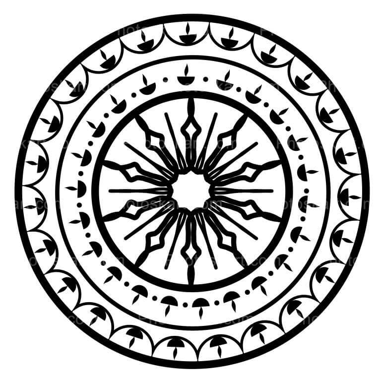 Creative Black Mandala Hd Png Image