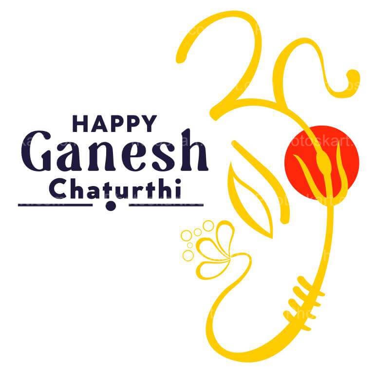 Creative Ganesh Chaturthi Illustration Png