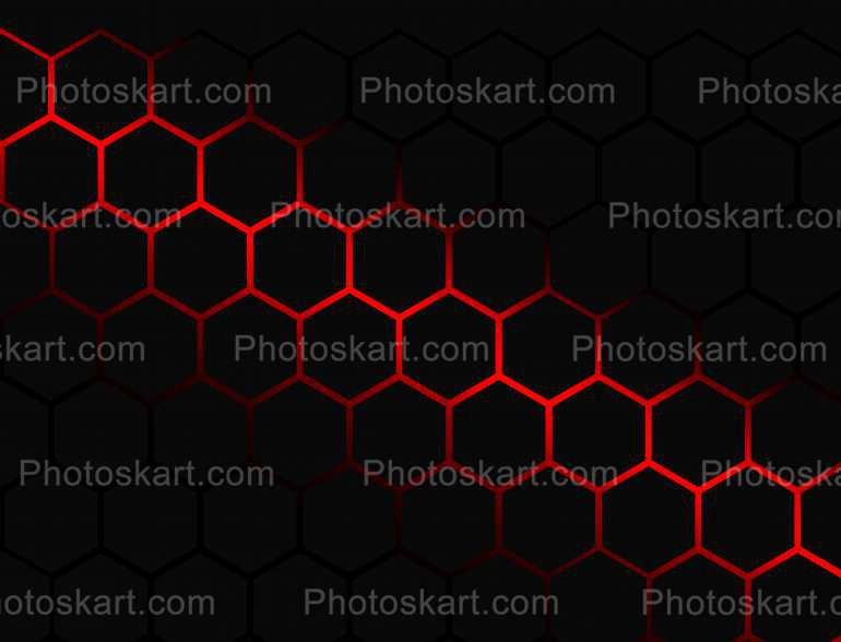 Dark Red And Black Honeycomb Background
