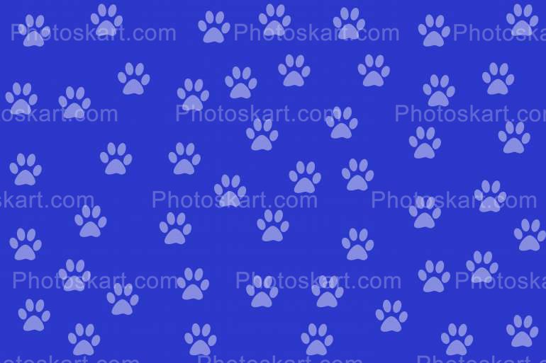 Dog Paws With Blue Background