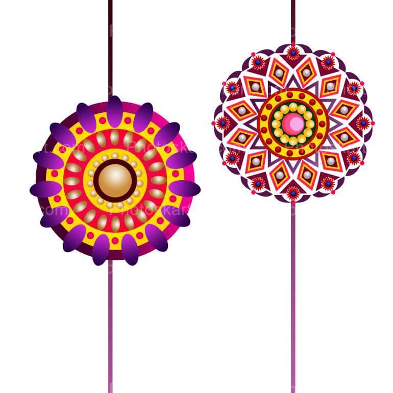 happy raksha bandhan flower wristband accessory line style vector  illustration design Stock Vector Image & Art - Alamy