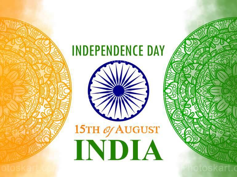 Happy Indian Independence Abstract Vector