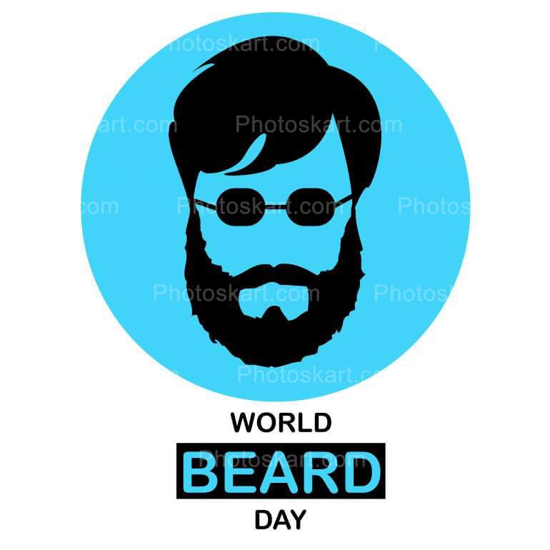 Happy World Beard Day Stock Design