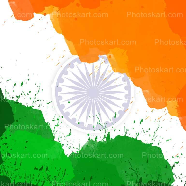 Indian Flag Royalty Vector Stock Image