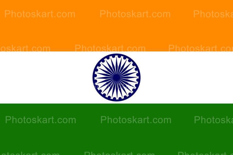 Indian Flag Vector Art Image