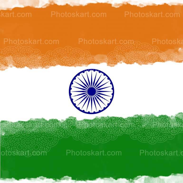 Indian Flag Vector Stock Image