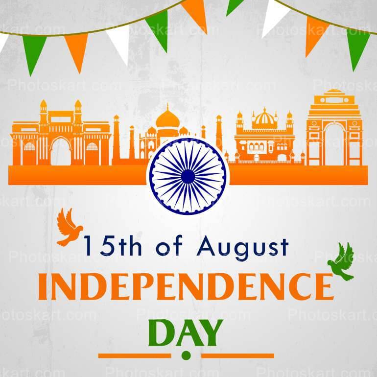 Indian Independence Day Vector Art