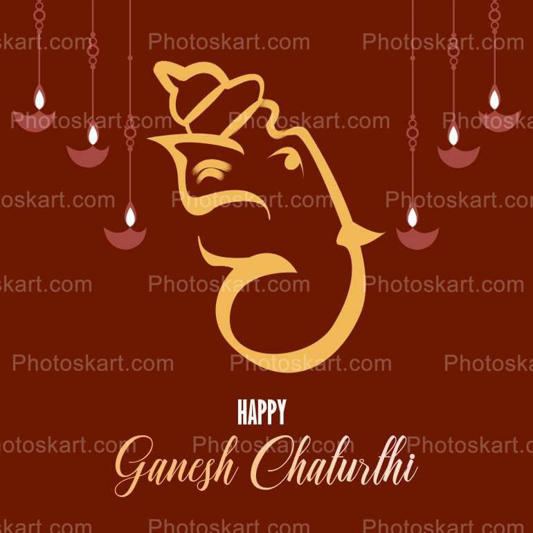 Lord Ganapati Stock Vector Wishing