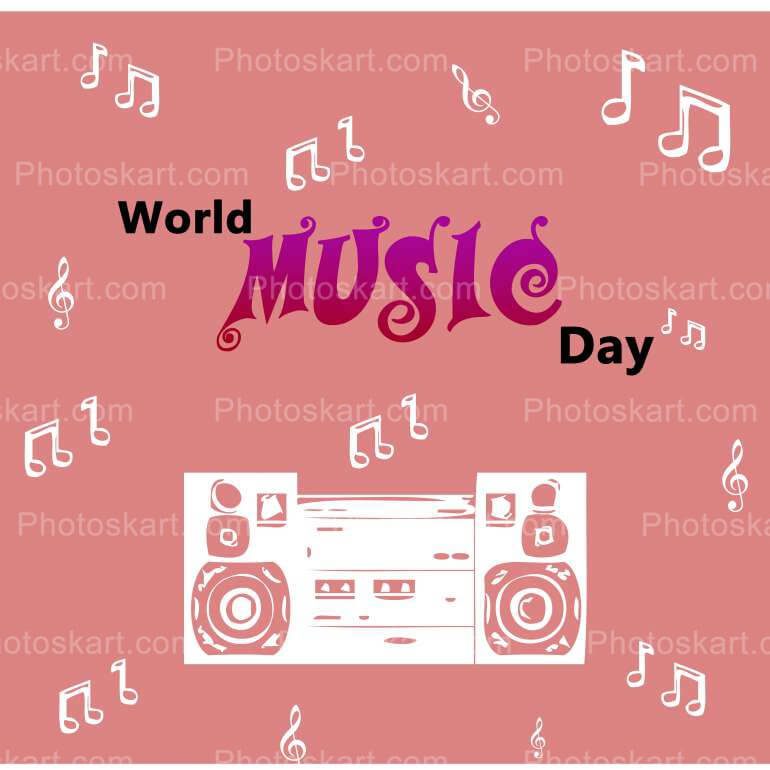 Music Day Image Vector Art