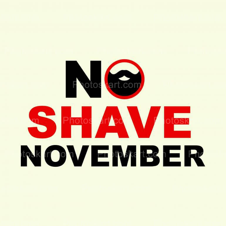 No Shave November Royalty Free Image