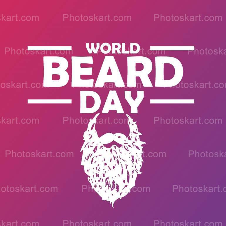 World Beard Day Royaltyfree Stock Design