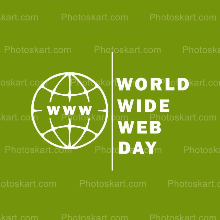 World Wide Web Day Illustration Image