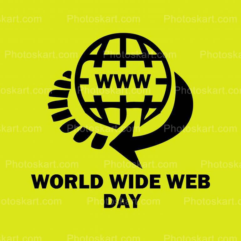 World Wide Web Day Vector Image
