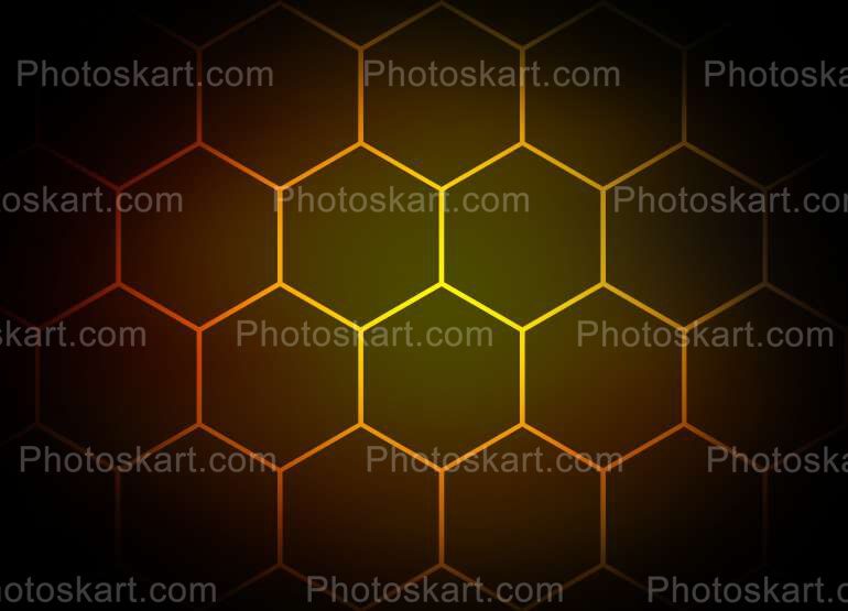 Yellow Honeycomb Free Stock Background