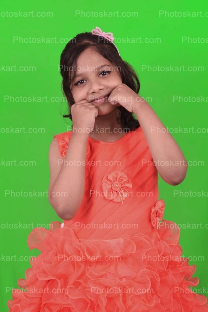 An Indian Girl Cute Pose Royalty Stock Image